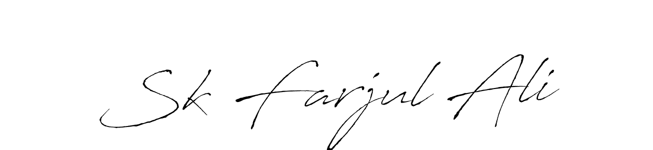 It looks lik you need a new signature style for name Sk Farjul Ali. Design unique handwritten (Antro_Vectra) signature with our free signature maker in just a few clicks. Sk Farjul Ali signature style 6 images and pictures png