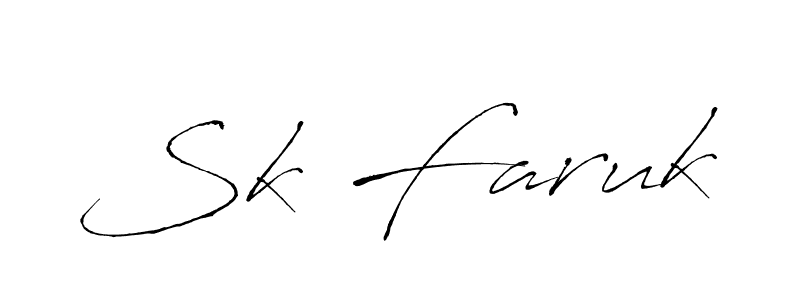 Sk Faruk stylish signature style. Best Handwritten Sign (Antro_Vectra) for my name. Handwritten Signature Collection Ideas for my name Sk Faruk. Sk Faruk signature style 6 images and pictures png