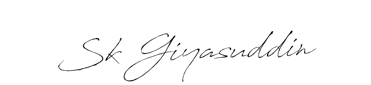 Use a signature maker to create a handwritten signature online. With this signature software, you can design (Antro_Vectra) your own signature for name Sk Giyasuddin. Sk Giyasuddin signature style 6 images and pictures png