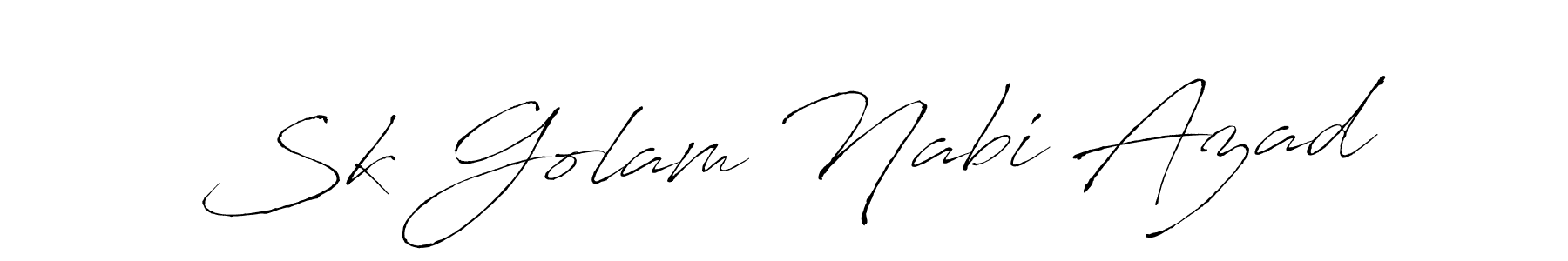 Antro_Vectra is a professional signature style that is perfect for those who want to add a touch of class to their signature. It is also a great choice for those who want to make their signature more unique. Get Sk Golam Nabi Azad name to fancy signature for free. Sk Golam Nabi Azad signature style 6 images and pictures png