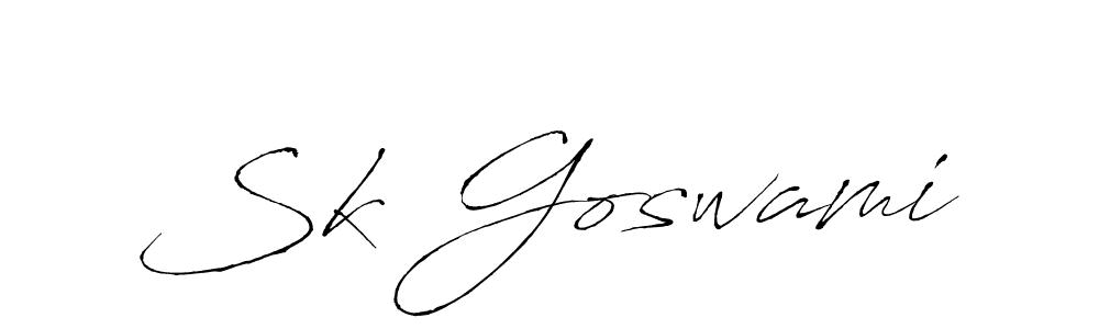 Design your own signature with our free online signature maker. With this signature software, you can create a handwritten (Antro_Vectra) signature for name Sk Goswami. Sk Goswami signature style 6 images and pictures png
