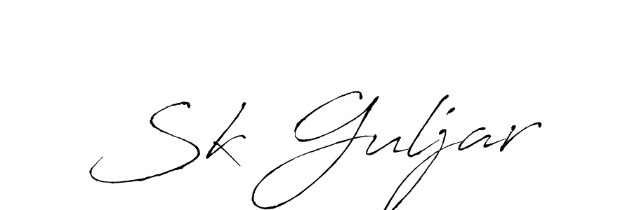 Use a signature maker to create a handwritten signature online. With this signature software, you can design (Antro_Vectra) your own signature for name Sk Guljar. Sk Guljar signature style 6 images and pictures png