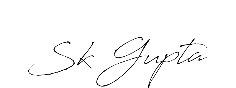 Sk Gupta stylish signature style. Best Handwritten Sign (Antro_Vectra) for my name. Handwritten Signature Collection Ideas for my name Sk Gupta. Sk Gupta signature style 6 images and pictures png