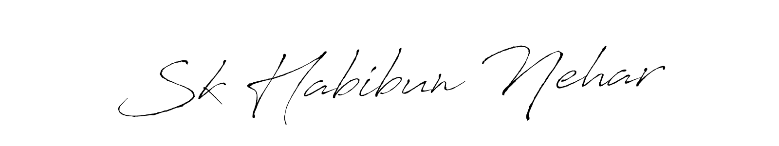 Use a signature maker to create a handwritten signature online. With this signature software, you can design (Antro_Vectra) your own signature for name Sk Habibun Nehar. Sk Habibun Nehar signature style 6 images and pictures png