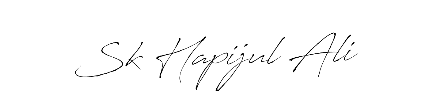 if you are searching for the best signature style for your name Sk Hapijul Ali. so please give up your signature search. here we have designed multiple signature styles  using Antro_Vectra. Sk Hapijul Ali signature style 6 images and pictures png