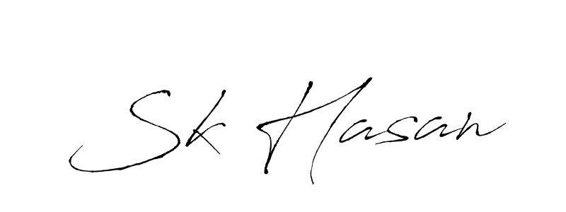 Create a beautiful signature design for name Sk Hasan. With this signature (Antro_Vectra) fonts, you can make a handwritten signature for free. Sk Hasan signature style 6 images and pictures png