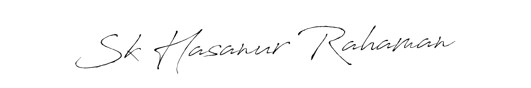 Create a beautiful signature design for name Sk Hasanur Rahaman. With this signature (Antro_Vectra) fonts, you can make a handwritten signature for free. Sk Hasanur Rahaman signature style 6 images and pictures png