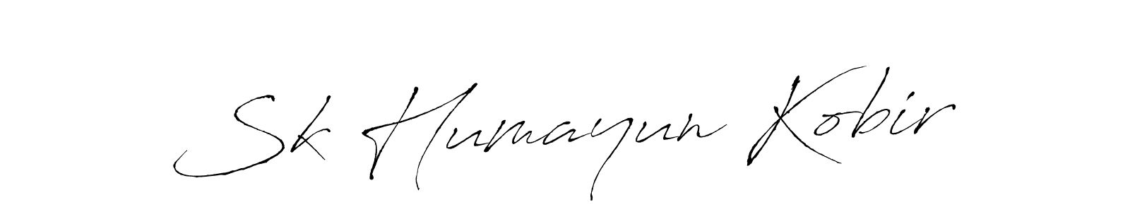 Make a beautiful signature design for name Sk Humayun Kobir. With this signature (Antro_Vectra) style, you can create a handwritten signature for free. Sk Humayun Kobir signature style 6 images and pictures png