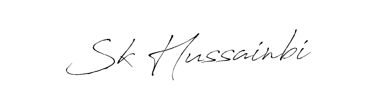 Use a signature maker to create a handwritten signature online. With this signature software, you can design (Antro_Vectra) your own signature for name Sk Hussainbi. Sk Hussainbi signature style 6 images and pictures png