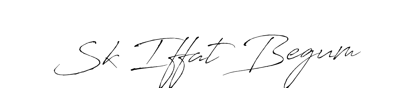 Sk Iffat Begum stylish signature style. Best Handwritten Sign (Antro_Vectra) for my name. Handwritten Signature Collection Ideas for my name Sk Iffat Begum. Sk Iffat Begum signature style 6 images and pictures png