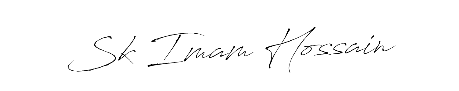 Make a beautiful signature design for name Sk Imam Hossain. With this signature (Antro_Vectra) style, you can create a handwritten signature for free. Sk Imam Hossain signature style 6 images and pictures png