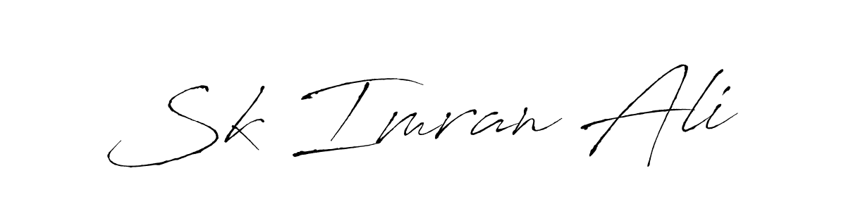 Make a beautiful signature design for name Sk Imran Ali. With this signature (Antro_Vectra) style, you can create a handwritten signature for free. Sk Imran Ali signature style 6 images and pictures png