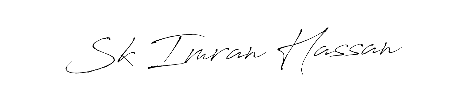 Make a beautiful signature design for name Sk Imran Hassan. With this signature (Antro_Vectra) style, you can create a handwritten signature for free. Sk Imran Hassan signature style 6 images and pictures png