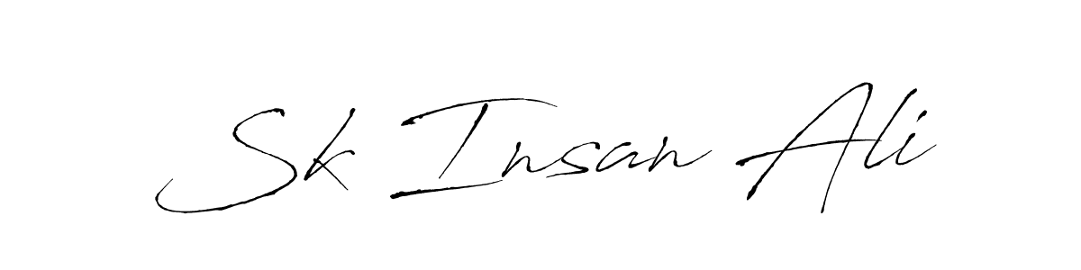 Similarly Antro_Vectra is the best handwritten signature design. Signature creator online .You can use it as an online autograph creator for name Sk Insan Ali. Sk Insan Ali signature style 6 images and pictures png