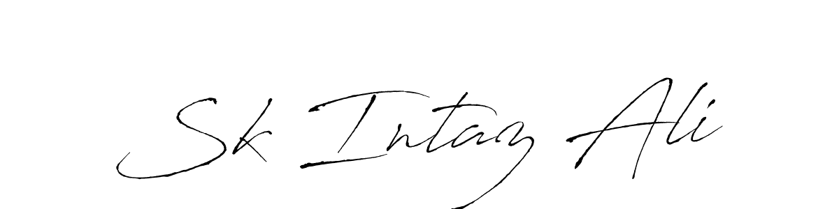 You should practise on your own different ways (Antro_Vectra) to write your name (Sk Intaz Ali) in signature. don't let someone else do it for you. Sk Intaz Ali signature style 6 images and pictures png