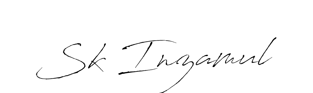 Design your own signature with our free online signature maker. With this signature software, you can create a handwritten (Antro_Vectra) signature for name Sk Inzamul. Sk Inzamul signature style 6 images and pictures png