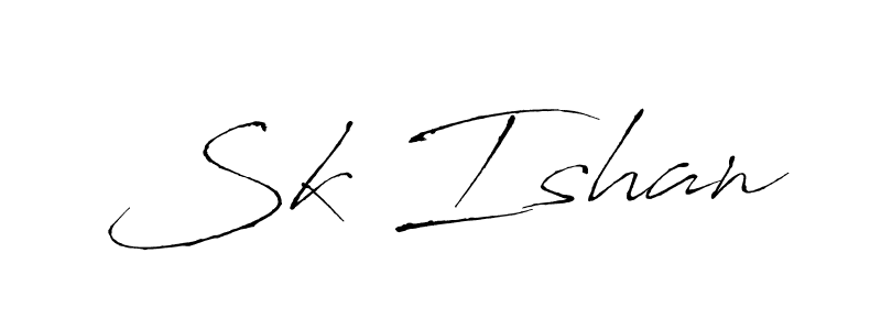 Sk Ishan stylish signature style. Best Handwritten Sign (Antro_Vectra) for my name. Handwritten Signature Collection Ideas for my name Sk Ishan. Sk Ishan signature style 6 images and pictures png