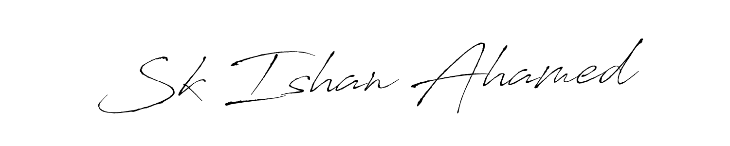 You can use this online signature creator to create a handwritten signature for the name Sk Ishan Ahamed. This is the best online autograph maker. Sk Ishan Ahamed signature style 6 images and pictures png