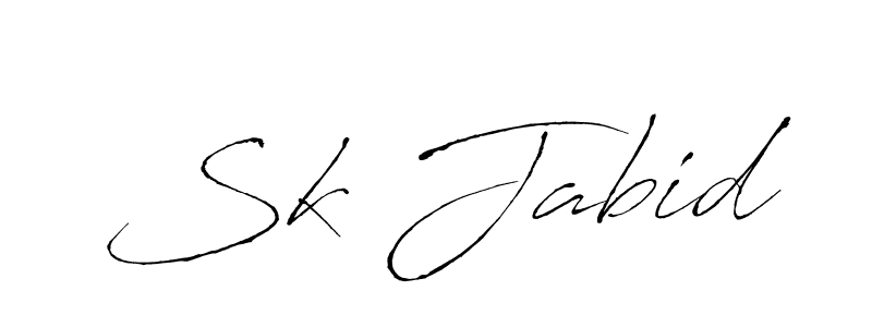 Design your own signature with our free online signature maker. With this signature software, you can create a handwritten (Antro_Vectra) signature for name Sk Jabid. Sk Jabid signature style 6 images and pictures png