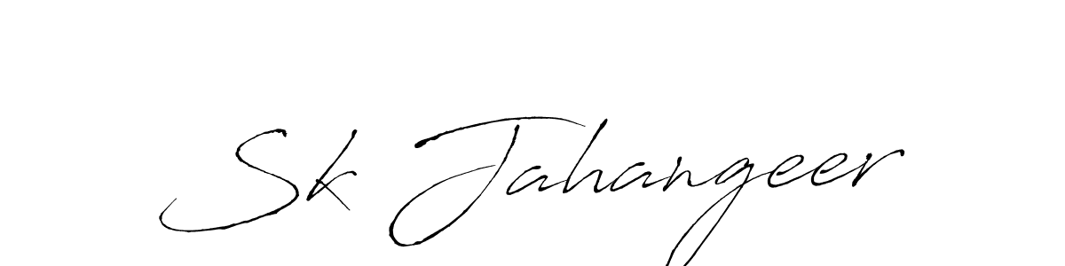 How to make Sk Jahangeer name signature. Use Antro_Vectra style for creating short signs online. This is the latest handwritten sign. Sk Jahangeer signature style 6 images and pictures png