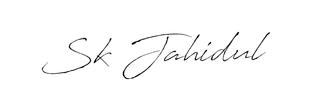 if you are searching for the best signature style for your name Sk Jahidul. so please give up your signature search. here we have designed multiple signature styles  using Antro_Vectra. Sk Jahidul signature style 6 images and pictures png