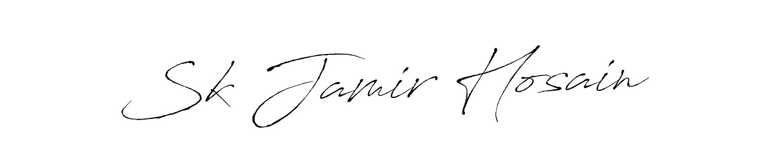 Use a signature maker to create a handwritten signature online. With this signature software, you can design (Antro_Vectra) your own signature for name Sk Jamir Hosain. Sk Jamir Hosain signature style 6 images and pictures png