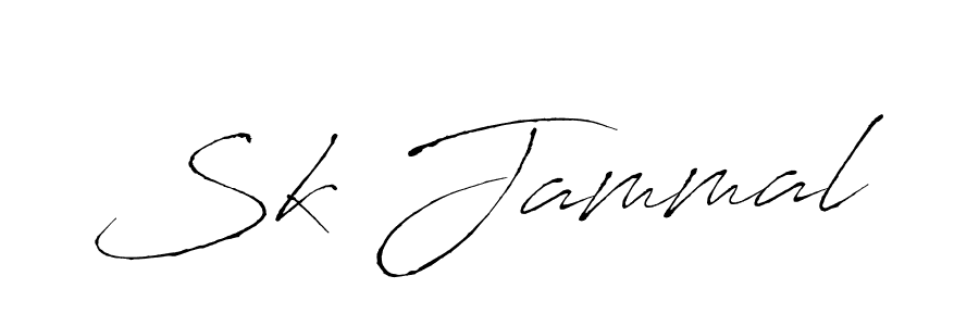 Use a signature maker to create a handwritten signature online. With this signature software, you can design (Antro_Vectra) your own signature for name Sk Jammal. Sk Jammal signature style 6 images and pictures png