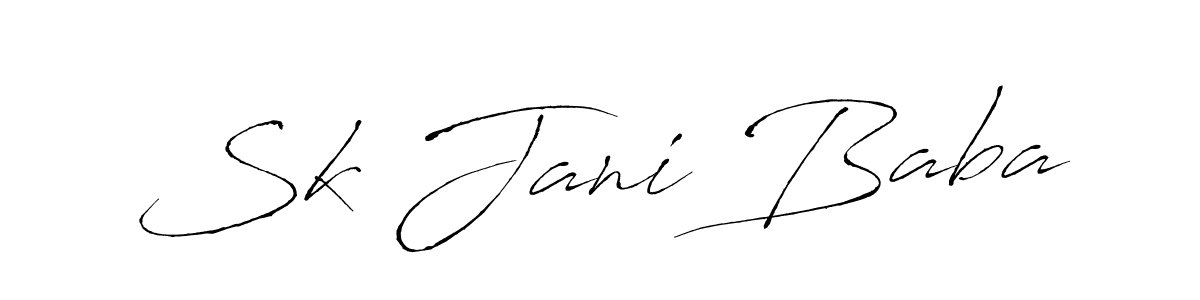 You should practise on your own different ways (Antro_Vectra) to write your name (Sk Jani Baba) in signature. don't let someone else do it for you. Sk Jani Baba signature style 6 images and pictures png