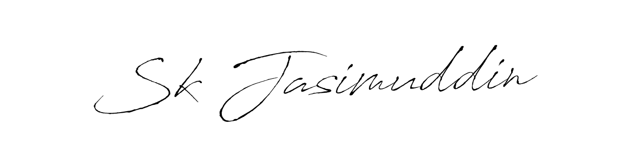 Design your own signature with our free online signature maker. With this signature software, you can create a handwritten (Antro_Vectra) signature for name Sk Jasimuddin. Sk Jasimuddin signature style 6 images and pictures png