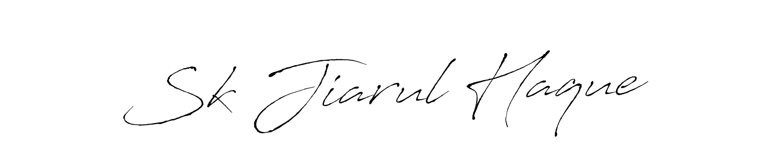 Antro_Vectra is a professional signature style that is perfect for those who want to add a touch of class to their signature. It is also a great choice for those who want to make their signature more unique. Get Sk Jiarul Haque name to fancy signature for free. Sk Jiarul Haque signature style 6 images and pictures png