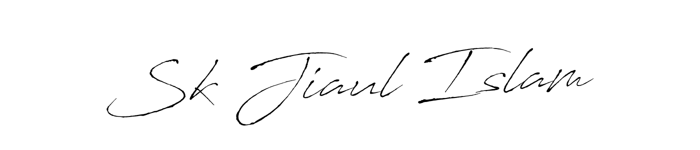 Also we have Sk Jiaul Islam name is the best signature style. Create professional handwritten signature collection using Antro_Vectra autograph style. Sk Jiaul Islam signature style 6 images and pictures png
