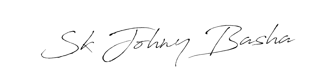 Make a beautiful signature design for name Sk Johny Basha. With this signature (Antro_Vectra) style, you can create a handwritten signature for free. Sk Johny Basha signature style 6 images and pictures png