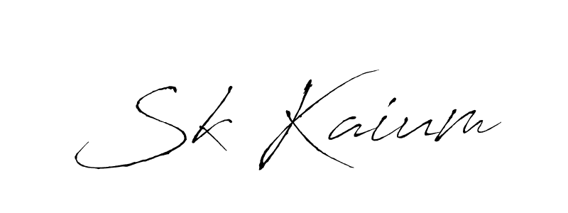 Create a beautiful signature design for name Sk Kaium. With this signature (Antro_Vectra) fonts, you can make a handwritten signature for free. Sk Kaium signature style 6 images and pictures png