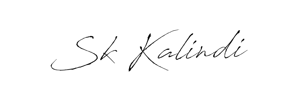 How to make Sk Kalindi signature? Antro_Vectra is a professional autograph style. Create handwritten signature for Sk Kalindi name. Sk Kalindi signature style 6 images and pictures png