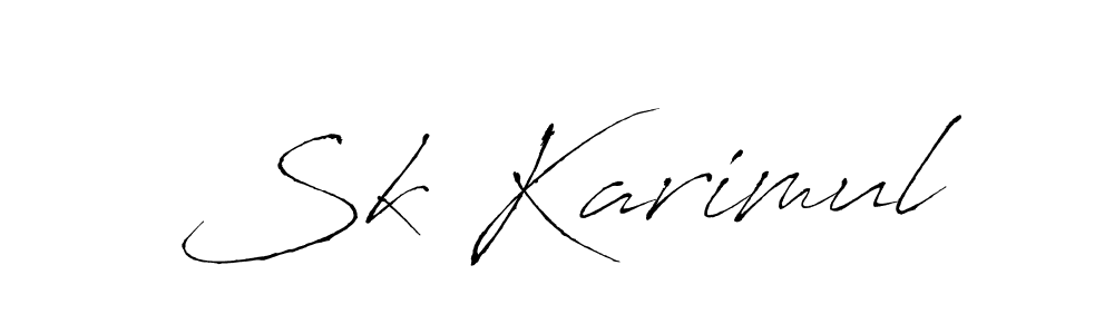 Antro_Vectra is a professional signature style that is perfect for those who want to add a touch of class to their signature. It is also a great choice for those who want to make their signature more unique. Get Sk Karimul name to fancy signature for free. Sk Karimul signature style 6 images and pictures png