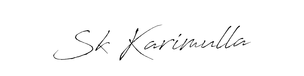 Use a signature maker to create a handwritten signature online. With this signature software, you can design (Antro_Vectra) your own signature for name Sk Karimulla. Sk Karimulla signature style 6 images and pictures png