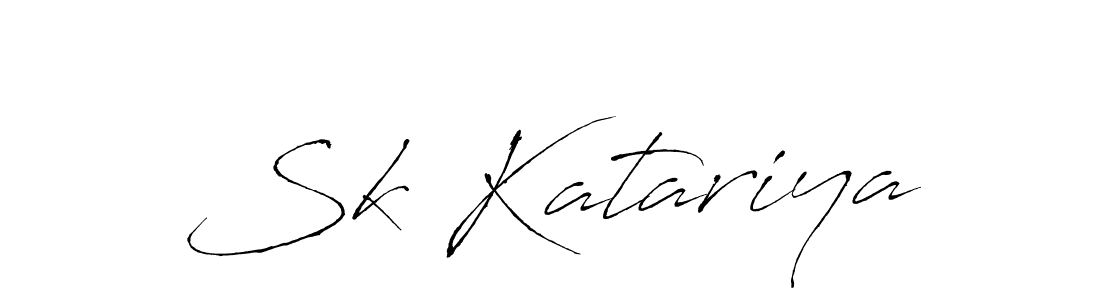How to make Sk Katariya signature? Antro_Vectra is a professional autograph style. Create handwritten signature for Sk Katariya name. Sk Katariya signature style 6 images and pictures png