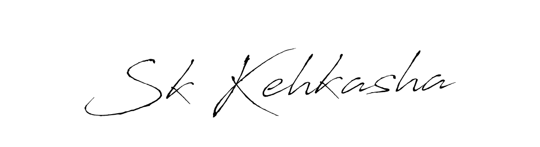 How to make Sk Kehkasha name signature. Use Antro_Vectra style for creating short signs online. This is the latest handwritten sign. Sk Kehkasha signature style 6 images and pictures png