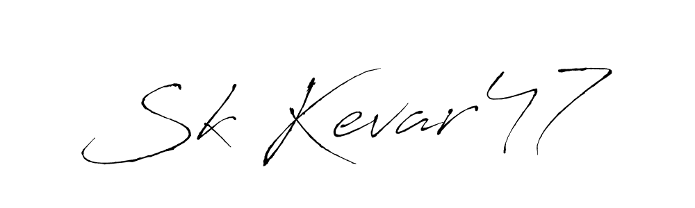 Also You can easily find your signature by using the search form. We will create Sk Kevar47 name handwritten signature images for you free of cost using Antro_Vectra sign style. Sk Kevar47 signature style 6 images and pictures png