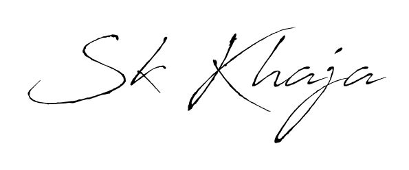 Explore multiple handwriting variations for Sk Khaja including this stunning Antro_Vectra design. Free to use across all platforms. Sk Khaja signature style 6 images and pictures png