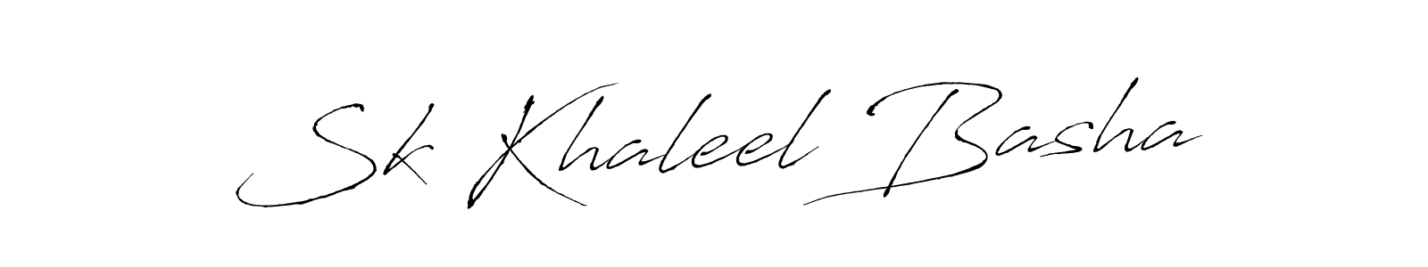 Antro_Vectra is a professional signature style that is perfect for those who want to add a touch of class to their signature. It is also a great choice for those who want to make their signature more unique. Get Sk Khaleel Basha name to fancy signature for free. Sk Khaleel Basha signature style 6 images and pictures png