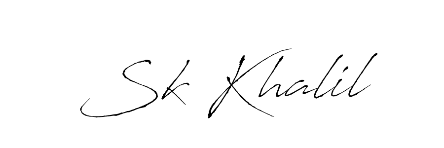 Also You can easily find your signature by using the search form. We will create Sk Khalil name handwritten signature images for you free of cost using Antro_Vectra sign style. Sk Khalil signature style 6 images and pictures png