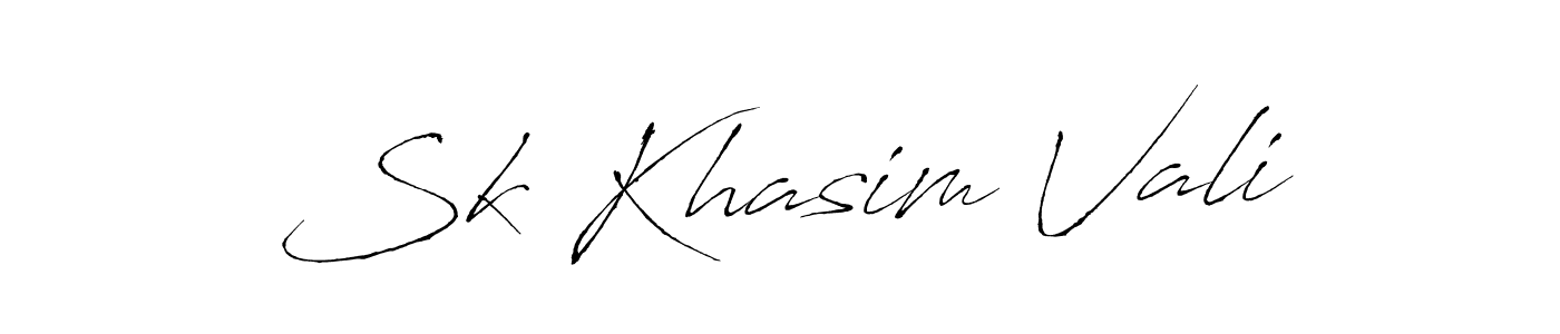 Antro_Vectra is a professional signature style that is perfect for those who want to add a touch of class to their signature. It is also a great choice for those who want to make their signature more unique. Get Sk Khasim Vali name to fancy signature for free. Sk Khasim Vali signature style 6 images and pictures png