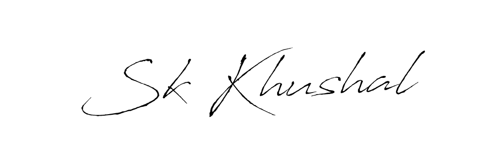 Make a beautiful signature design for name Sk Khushal. Use this online signature maker to create a handwritten signature for free. Sk Khushal signature style 6 images and pictures png