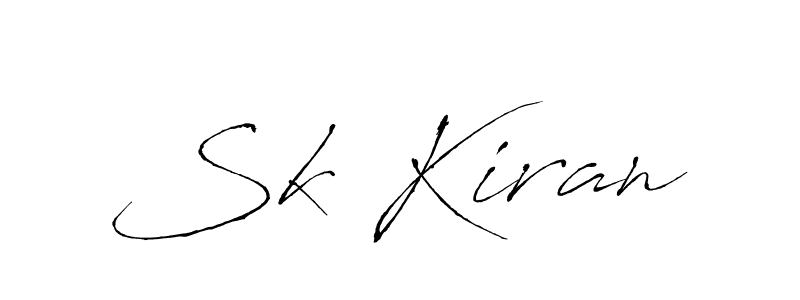 Create a beautiful signature design for name Sk Kiran. With this signature (Antro_Vectra) fonts, you can make a handwritten signature for free. Sk Kiran signature style 6 images and pictures png