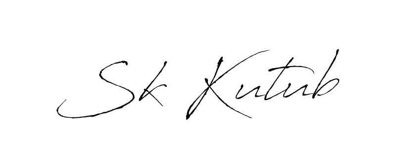 Also we have Sk Kutub name is the best signature style. Create professional handwritten signature collection using Antro_Vectra autograph style. Sk Kutub signature style 6 images and pictures png