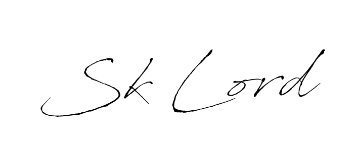 How to make Sk Lord signature? Antro_Vectra is a professional autograph style. Create handwritten signature for Sk Lord name. Sk Lord signature style 6 images and pictures png