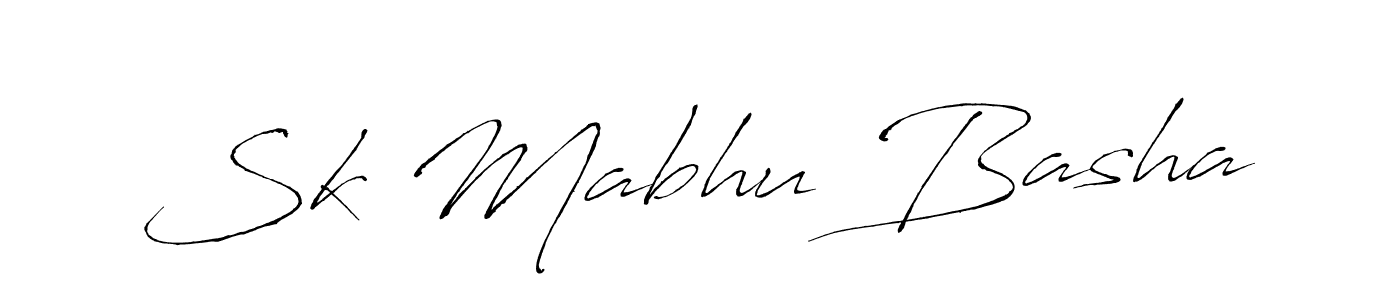 Antro_Vectra is a professional signature style that is perfect for those who want to add a touch of class to their signature. It is also a great choice for those who want to make their signature more unique. Get Sk Mabhu Basha name to fancy signature for free. Sk Mabhu Basha signature style 6 images and pictures png