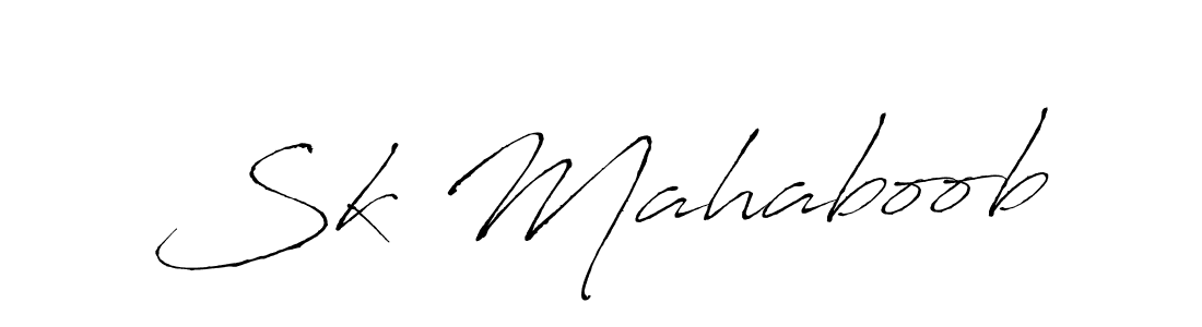 How to make Sk Mahaboob signature? Antro_Vectra is a professional autograph style. Create handwritten signature for Sk Mahaboob name. Sk Mahaboob signature style 6 images and pictures png