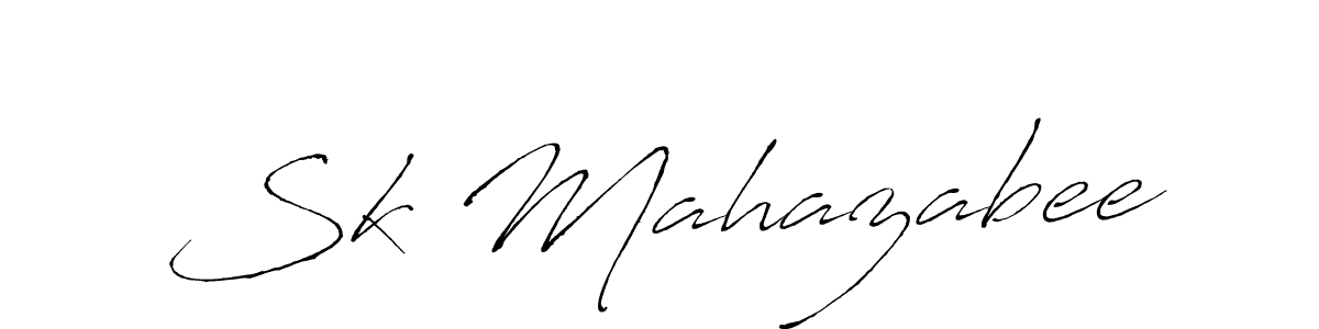 Use a signature maker to create a handwritten signature online. With this signature software, you can design (Antro_Vectra) your own signature for name Sk Mahazabee. Sk Mahazabee signature style 6 images and pictures png